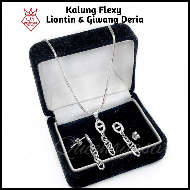 Kalung Liontin Perak | Anting Giwang Deria QS