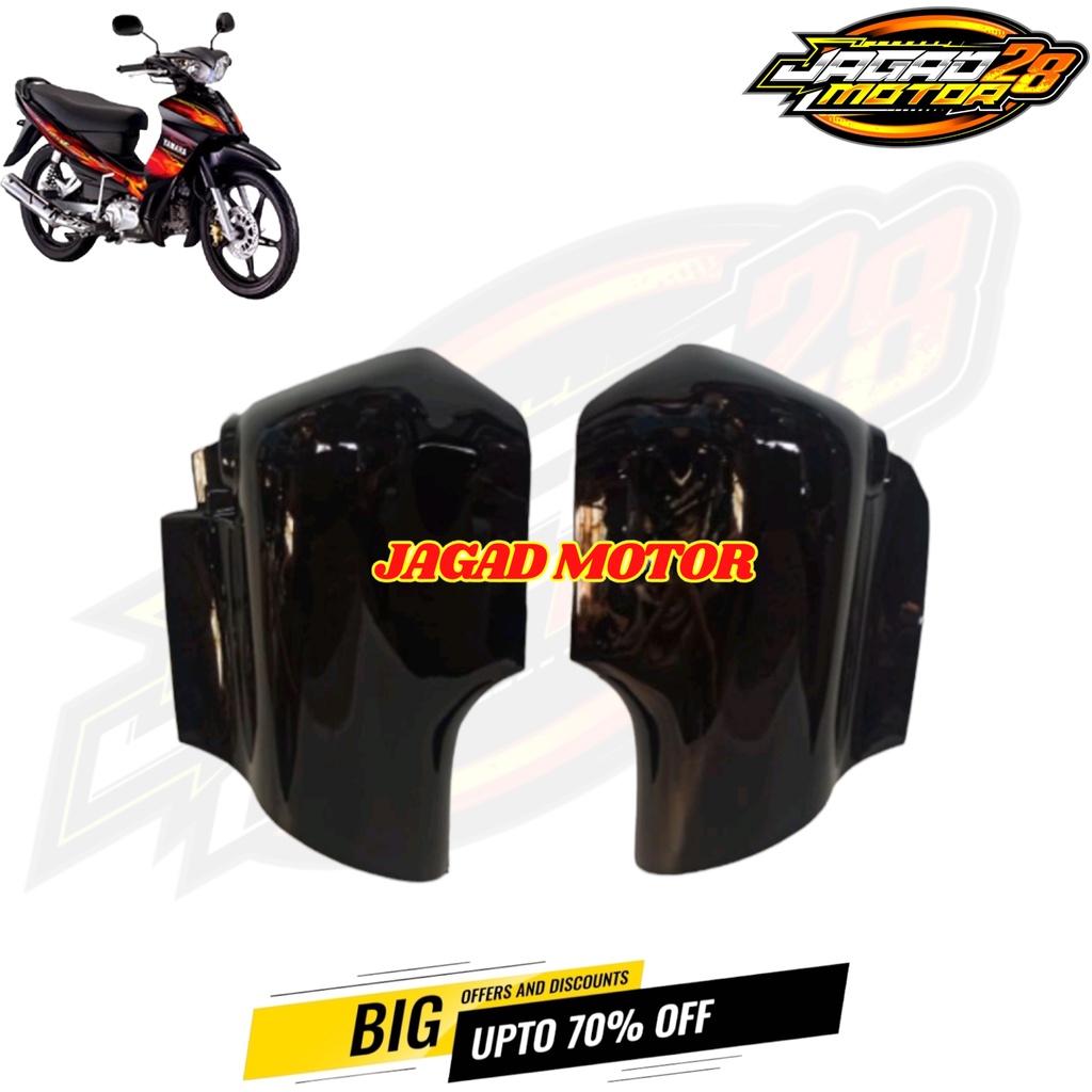 Cover Tutup Shock Depan Jupiter Z Burhan Warna Hitam / Cover Fork Tutup Spakbor Depan Yamaha Jupiter Z Burhan Warna Hitam / Tutup Shok Depan Jupiter Z New Burhan Hitam