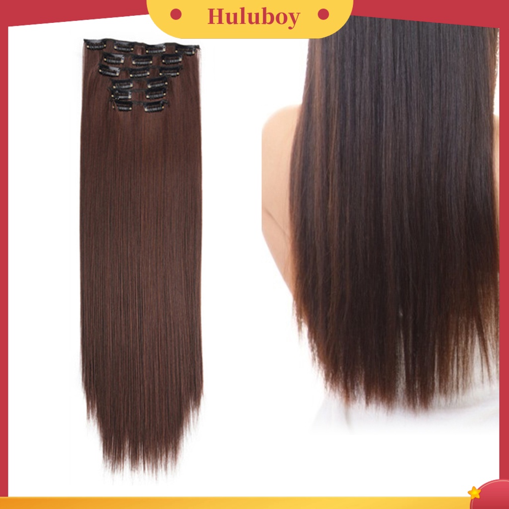 Wig Rambut Palsu Wanita Model Panjang Lurus Tahan Panas