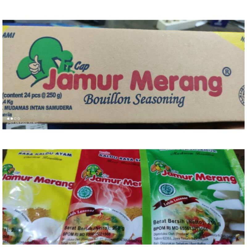 kaldu alami jamur merang 250gram 1 karton