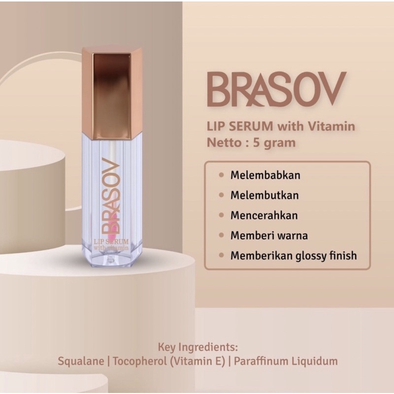 Brasov Lip Serum With Vitamin  5gr - Pelembab Bibir