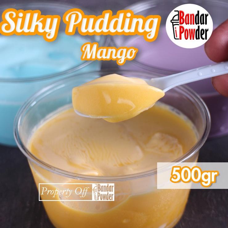 

[PRODUK 8S8KU] Bubuk Silky Pudding Mango 500gr - Serbuk Puding Mangga Premium - Bandar Powder NRM