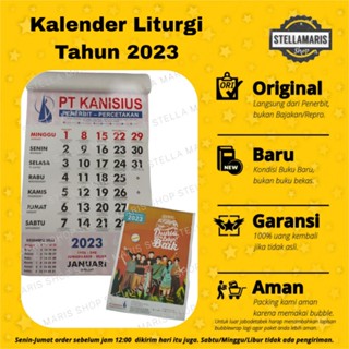 Jual Kalender Dinding Liturgi Katolik & Nasional Tahun 2023 - Kanisius ...