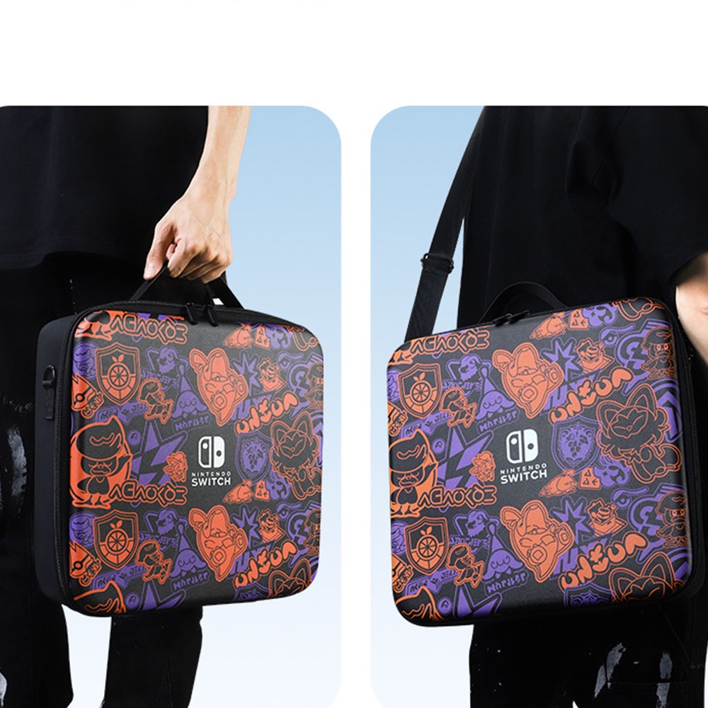 Switch Pokémon Scarlet Dan Violet Storage Bag Untuk Switch V1 V2/OLED/Lite Model Konsol Game Tas Penyimpanan Aksesoris