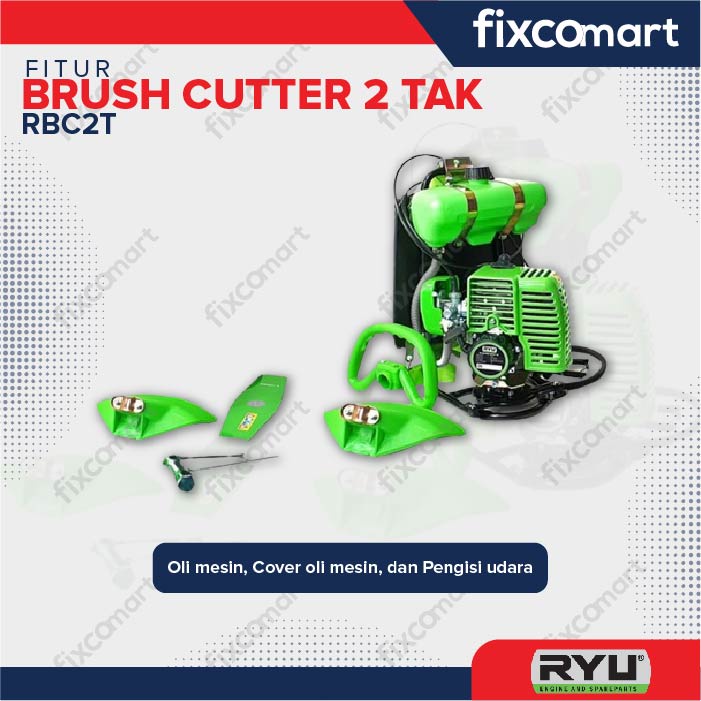 RYU Mesin Potong Rumput Gendong -  Ryu Brush Cutter Rbc 2T