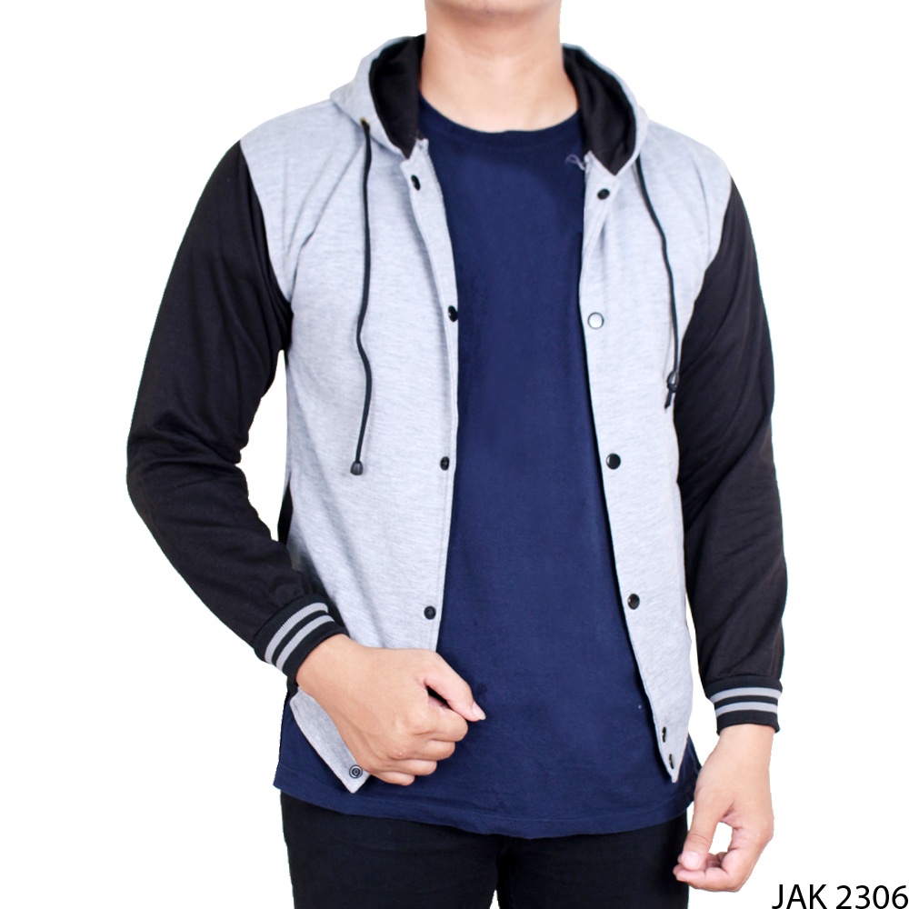 Baseball Jacket Fleece Biru – JAK 2161