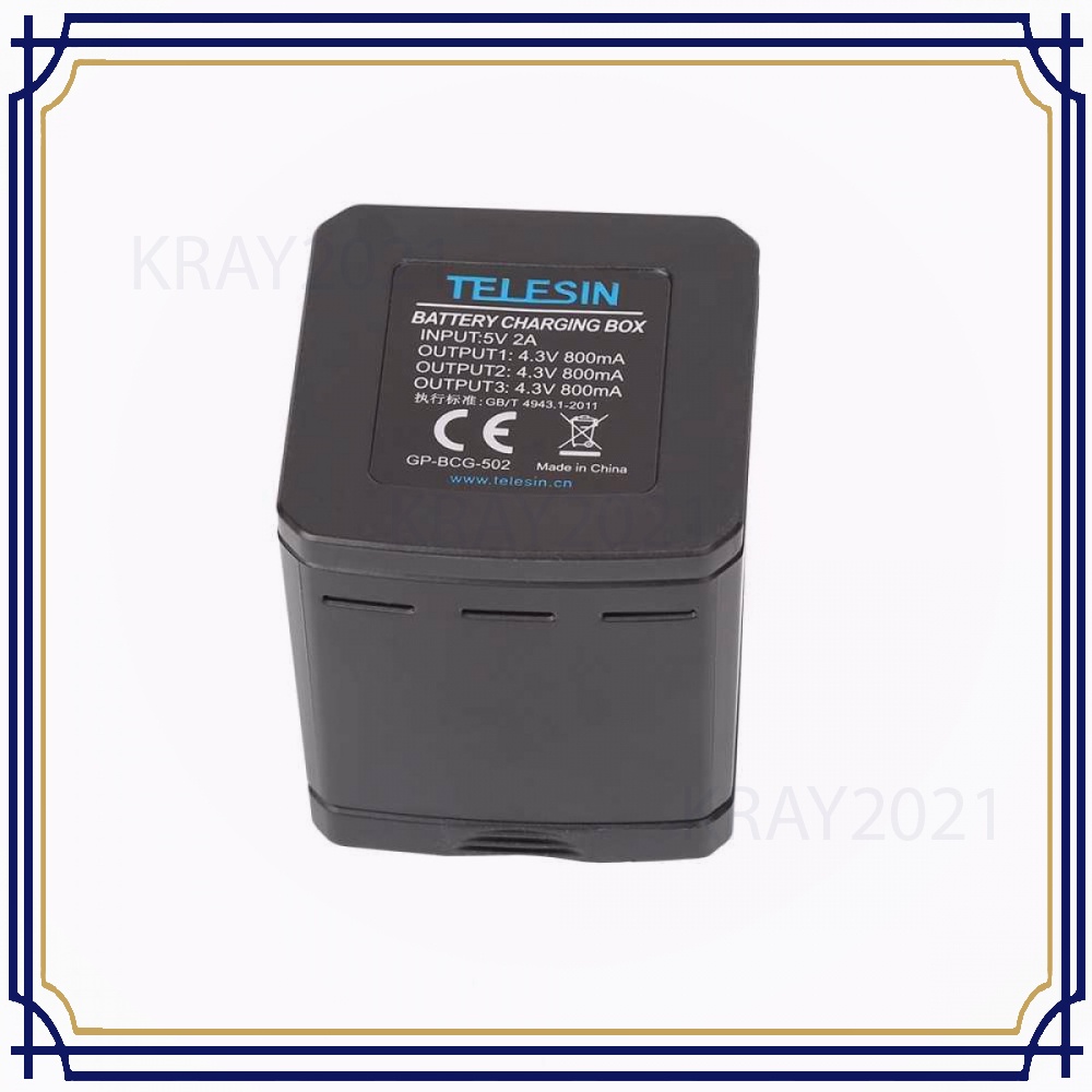Charger Baterai 3 Slot for GoPro Hero 5/6/7 - GP-BCG-502