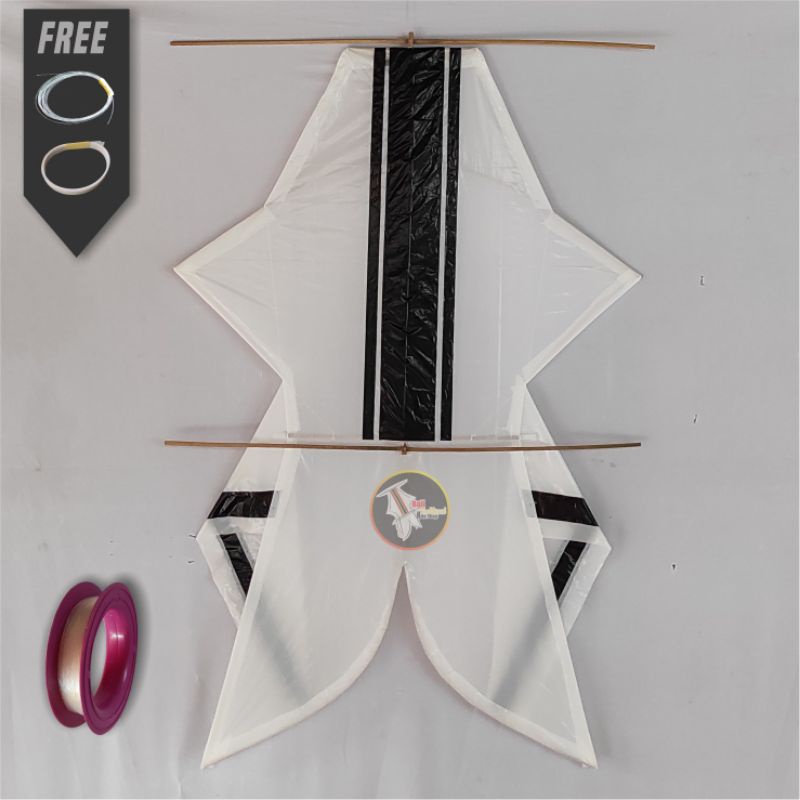 layangan bebean bali bongkar pasang knockdown V1 lebar 90cm x 150cm  + tali size 300 & spool
