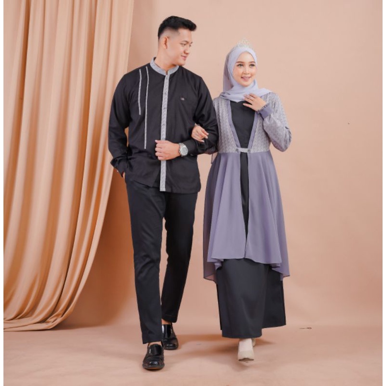 GAMIS KONDANGAN COUPLE AZZAM AZIZAH ORIGINAL SILMI FASHION DRESS BAJU BUSANA MUSLIM WANITA DEWASA BU