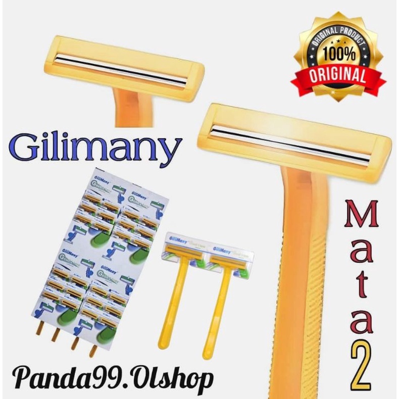 Alat Cukur-2silet/Cukuran Jenggot/Cukuran Kumis/Gilimany 2 Mata Pisau⭐ panda99 ⭐