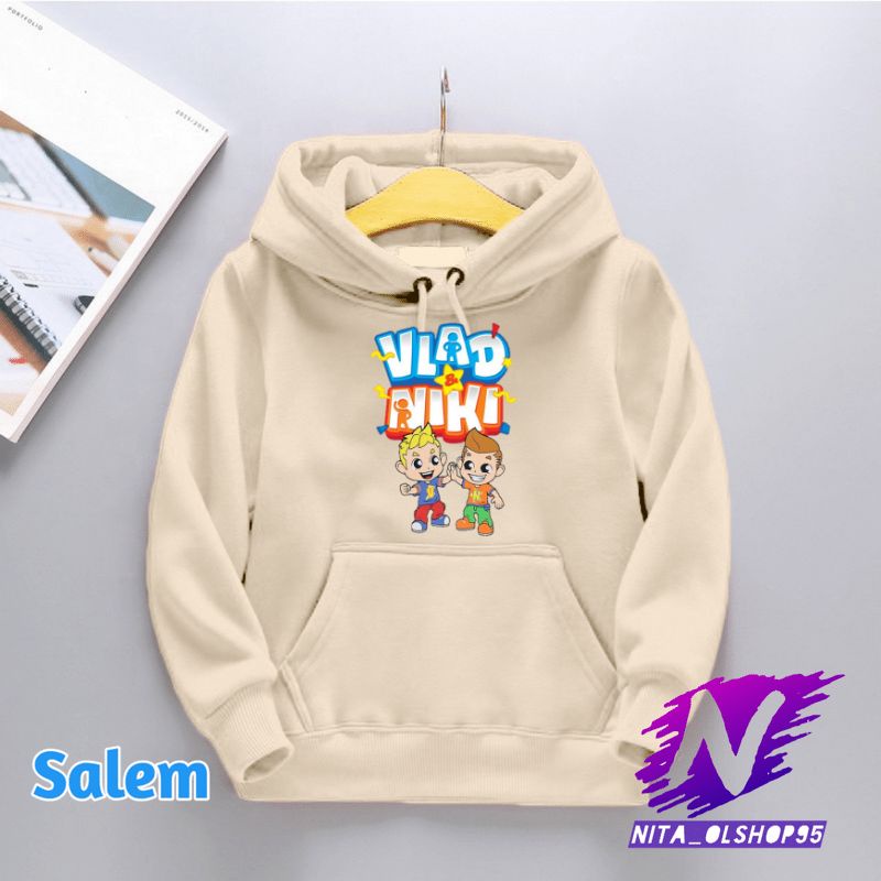 jaket sweater hoodie anak vlad and niki