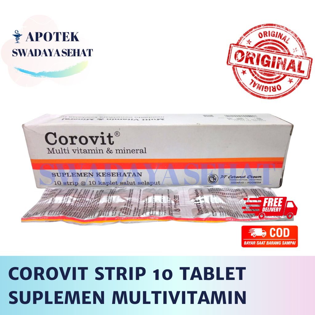 COROVIT Strip 10 Tablet - Suplemen Multivitamin Nafsu Makan