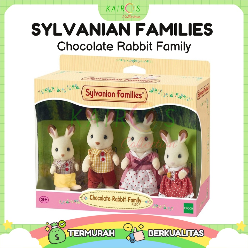 Sylvanian Families Chocolate Rabbit Family