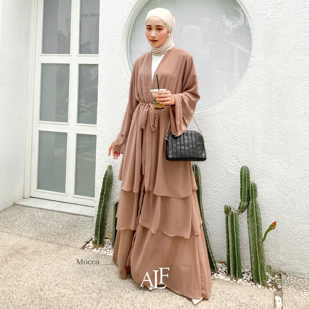 Azalea Outer | Gamis Abaya Outer Ceruty Dubai