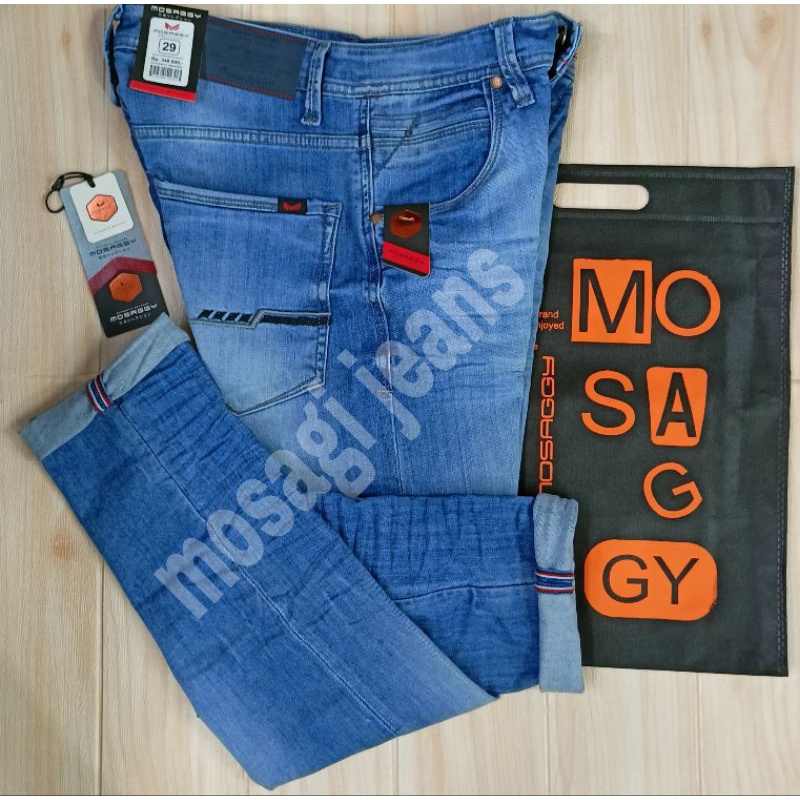 CELANAPANJANG JEANSPRIA STREETS MOSAGGY RINGKEL PERMANEN DENIM