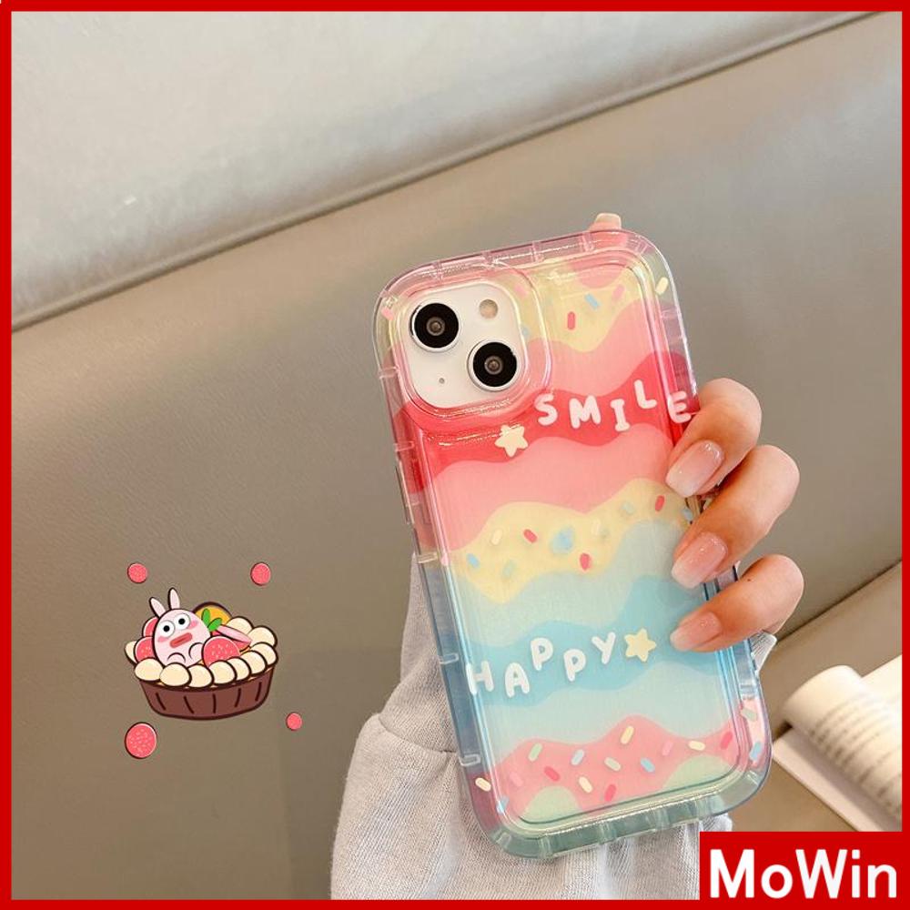 For iPhone 14 Pro Max iPhone Case Clear Case TPU Soft Case Airbag Reinforced Shockproof Cute Rainbow Compatible with iPhone 13 Pro Max iPhone 12 Pro Max 11 7Plus 8Plus 6Plus XR xs