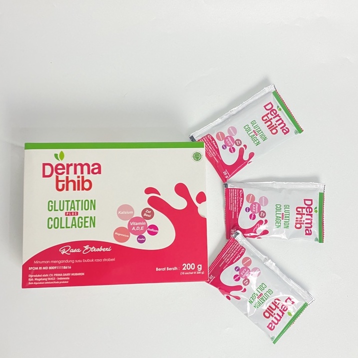 Dermathib Collagen Rasa Strawberry 200gr