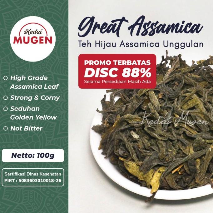 

Great Assamica Green Tea | Teh Hijau Assamica Kualitas Ekspor 100g