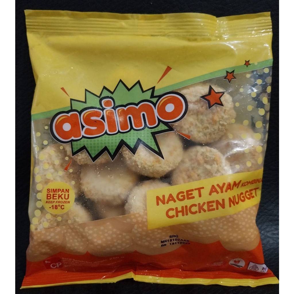 

ASIMO Naget Ayam Kombinasi 250 Gram Chicken Nugget