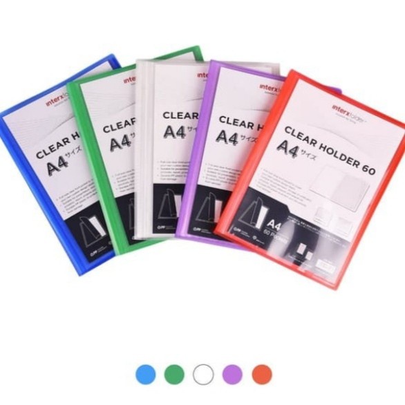 

SPECIAL clear holder/dokumen keeper/display book A4 60 lembar inter x folder Code 3822