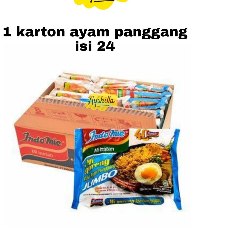 

ㆂ Indomie JUMBO Goreng Spesial / Ayam Panggang 1 Dus / Karton (24Pcs) - Mi Instan ㄵ