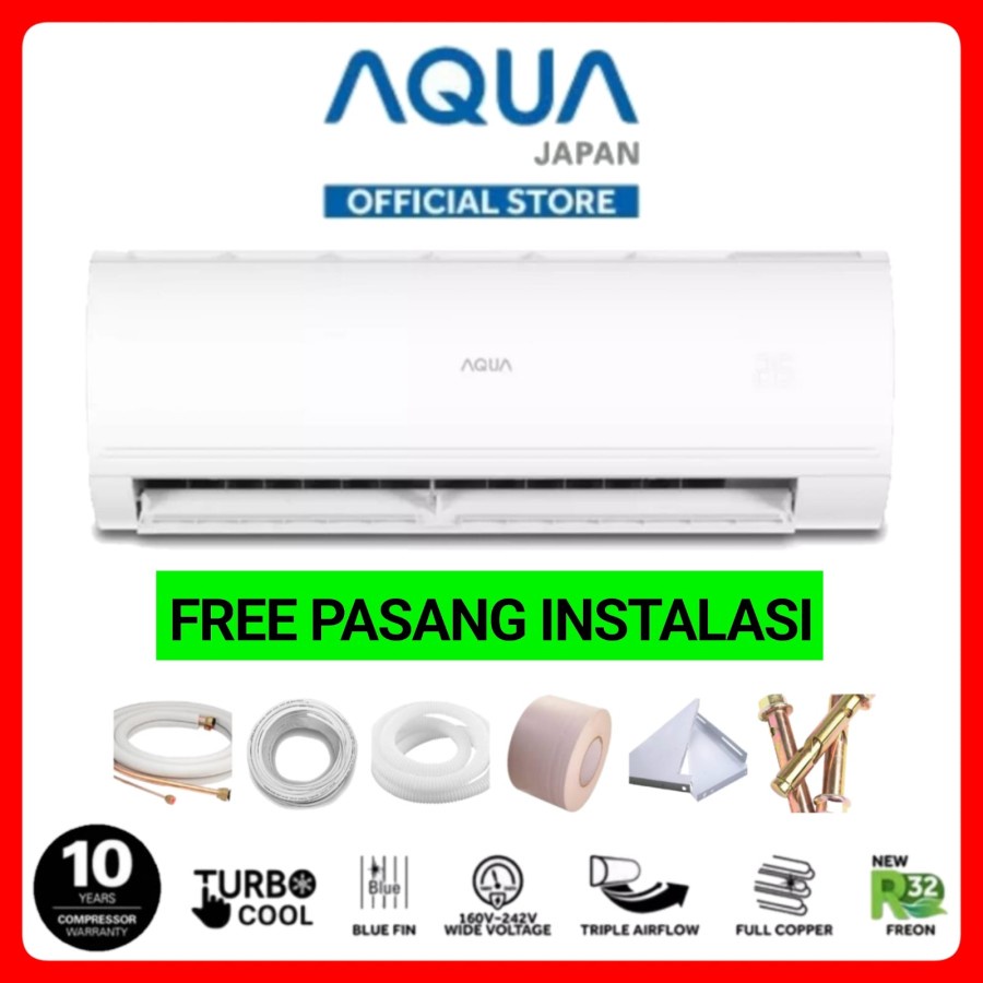 AC AQUA 1/2 PK 05AHQ KC 5FQA 5FQAL 05FQAL 05PK PASANG DAN BAHAN LENGKAP KOTA PONTIANAK