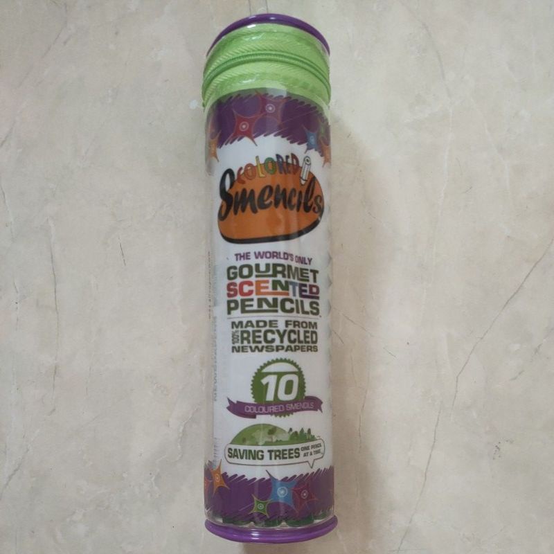 

10 colored smencils gourmet scented pencils made from recycled newspaper