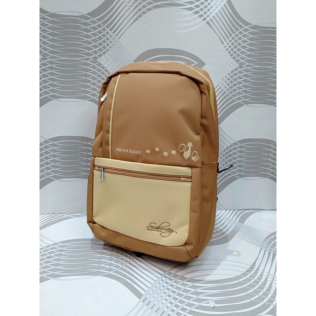 TAS RANSEL SEKOLAH SUBWAY LAPTOP BACKPACK -22227