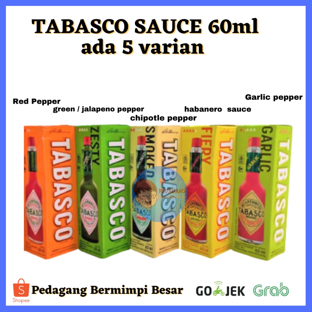 TABASCO SAUSE ADA 5 VARIAN/ TABASCO SAUCE 60ML/ TABASCO SAUCE