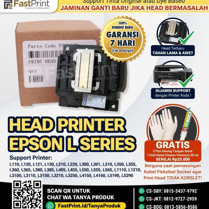 Promo Print Head Printer Original Epson L120 L130 L220 L300 L310 L360 L365