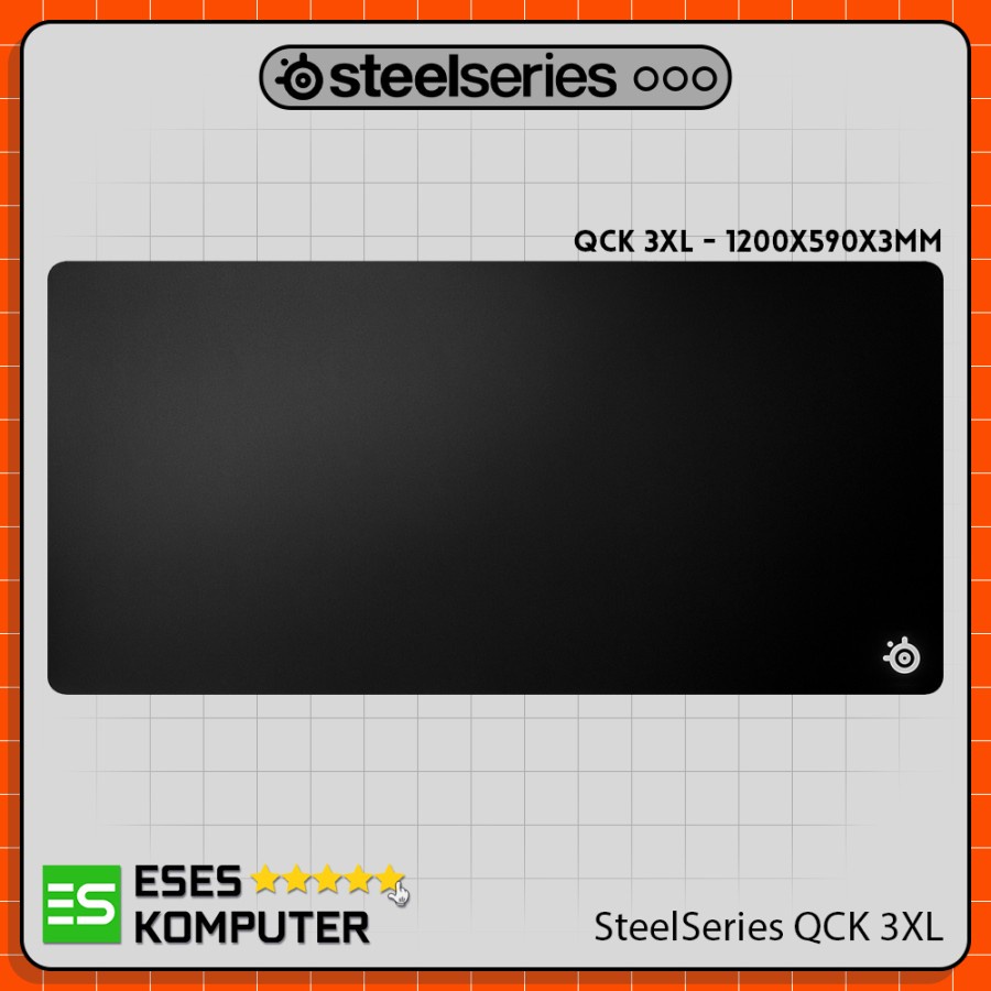 Mousepad SteelSeries QCK 3XL | 1220x590x3mm | Mouse Pad Gaming