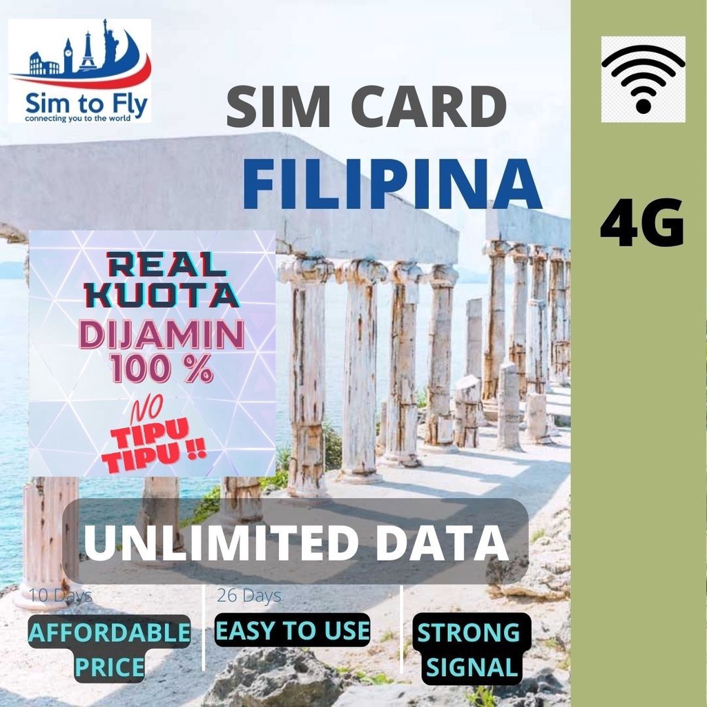 Sim Card Filipina Unlimited Data Simcard Philippine