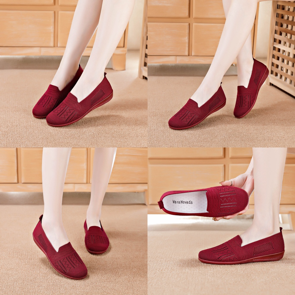 Vera Nevada Sepatu Flat Slip On Wanita Shoes A23