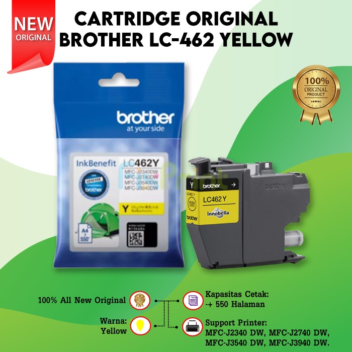 Cartridge LC 462 Tinta Printer MFC J2340 MFC J2740 MFC J3540 MFC-J394