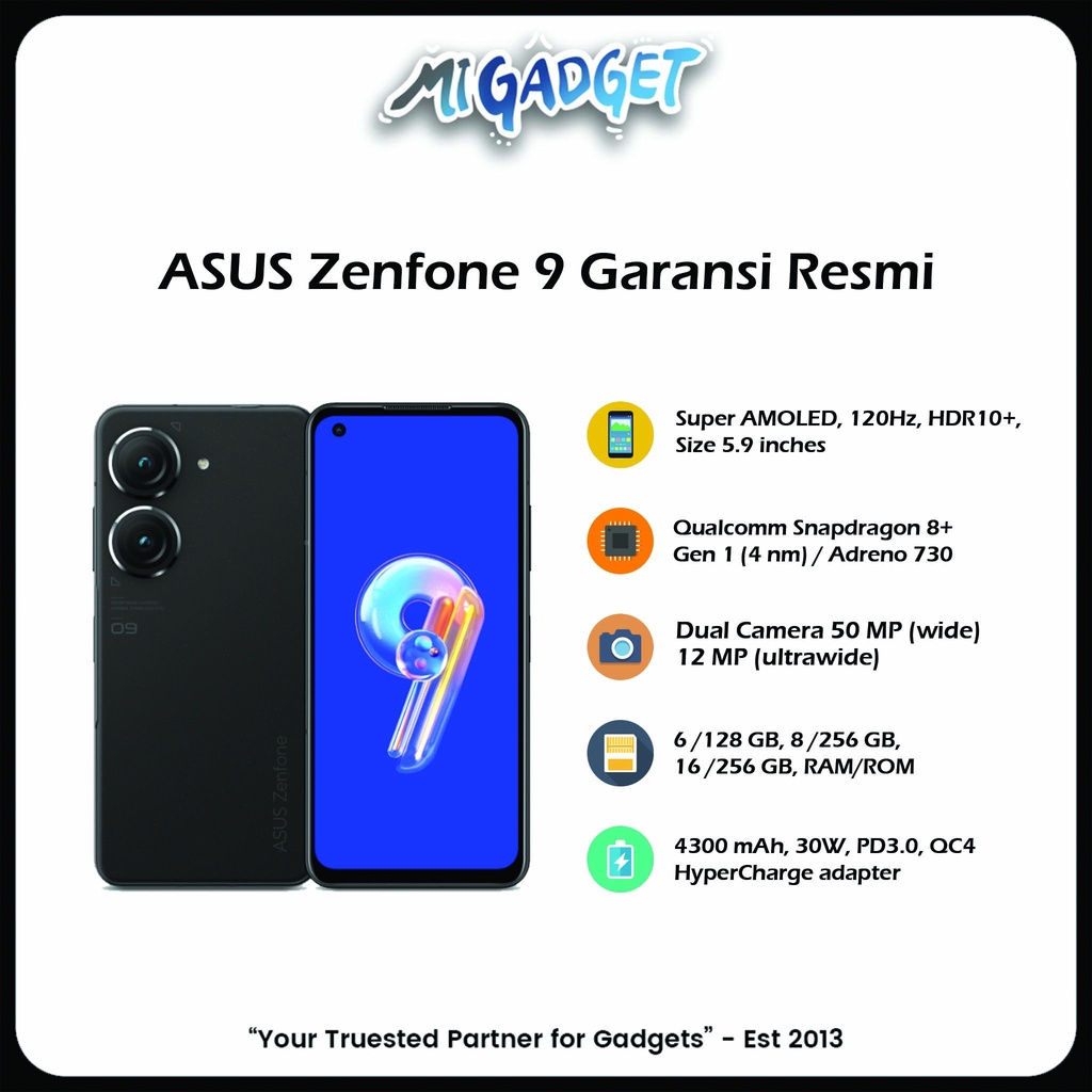 ASUS Zenfone 9 8/256 Garansi Resmi