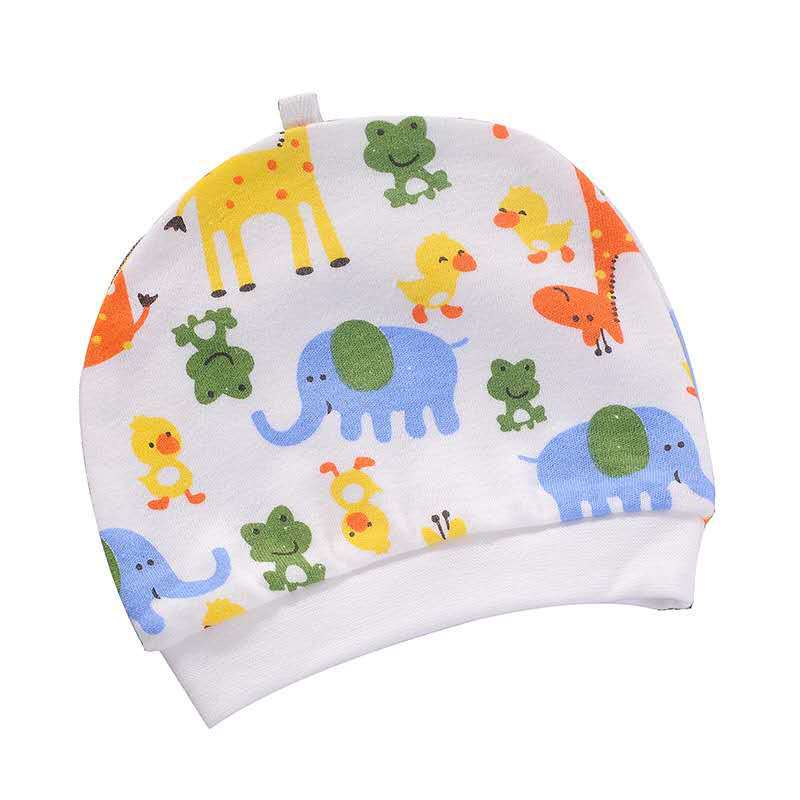 1234OS - Topi Kupluk Bayi 0-12 bulan | Topi Bayi Motif Print Murah