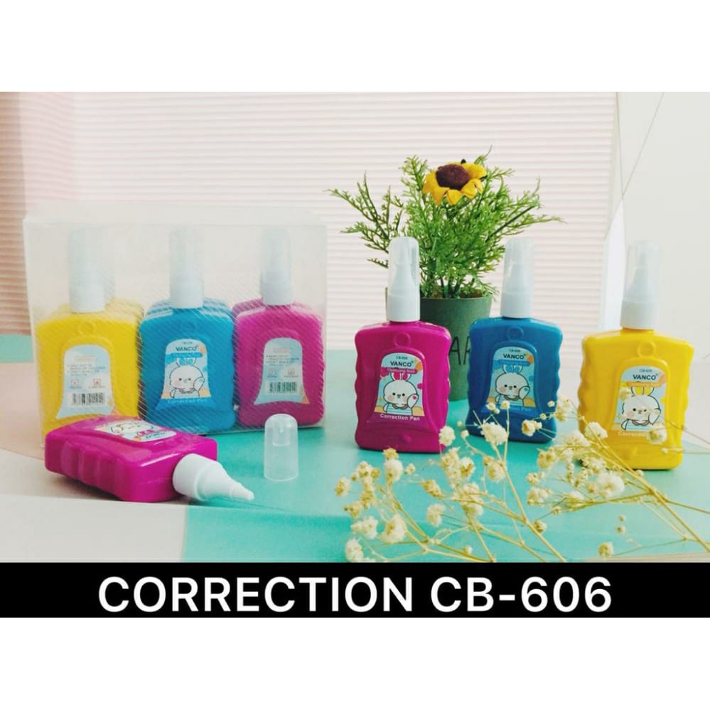 

ROYALE STATIONERY - VANCO TIP EX BOTOL CAIR CORRECTION PEN CB-606