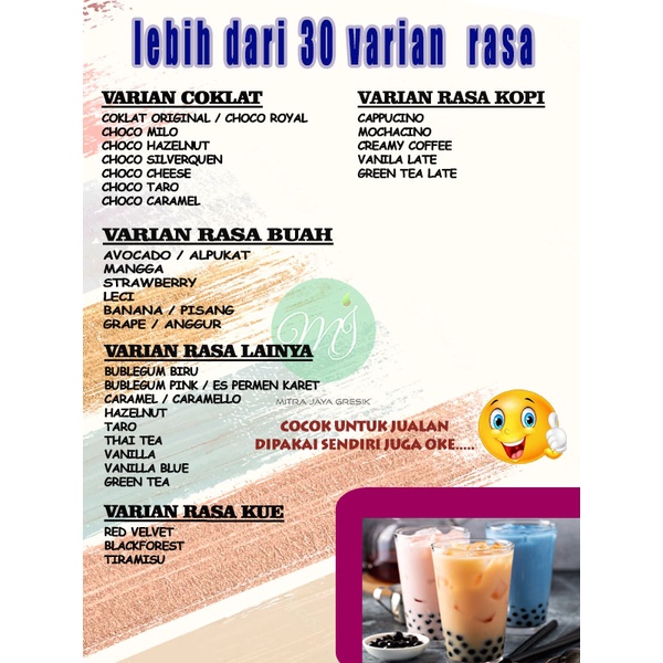 500 gr JAVALAND Bubuk Minuman Kekinian Capcin / Thai tea / Milkshake enak murah