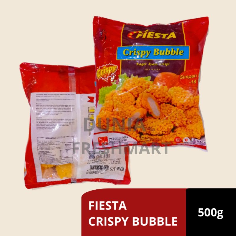 

FIESTA CRISPY BUBBLE 400GR CHICKEN NUGGET NAGET AYAM NUGGET AYAM CRISPY CHICKEN NUGGET NAGET AYAM KRISPI NAGET BUBBLE