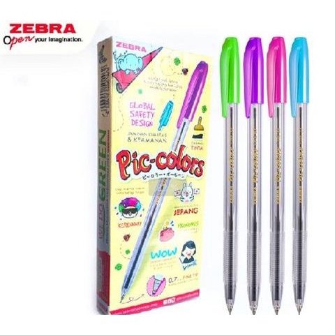 

Zebra Stick Pen Semi Gel Piccolors 0.7 Black / 12Pc gram33 dijamin