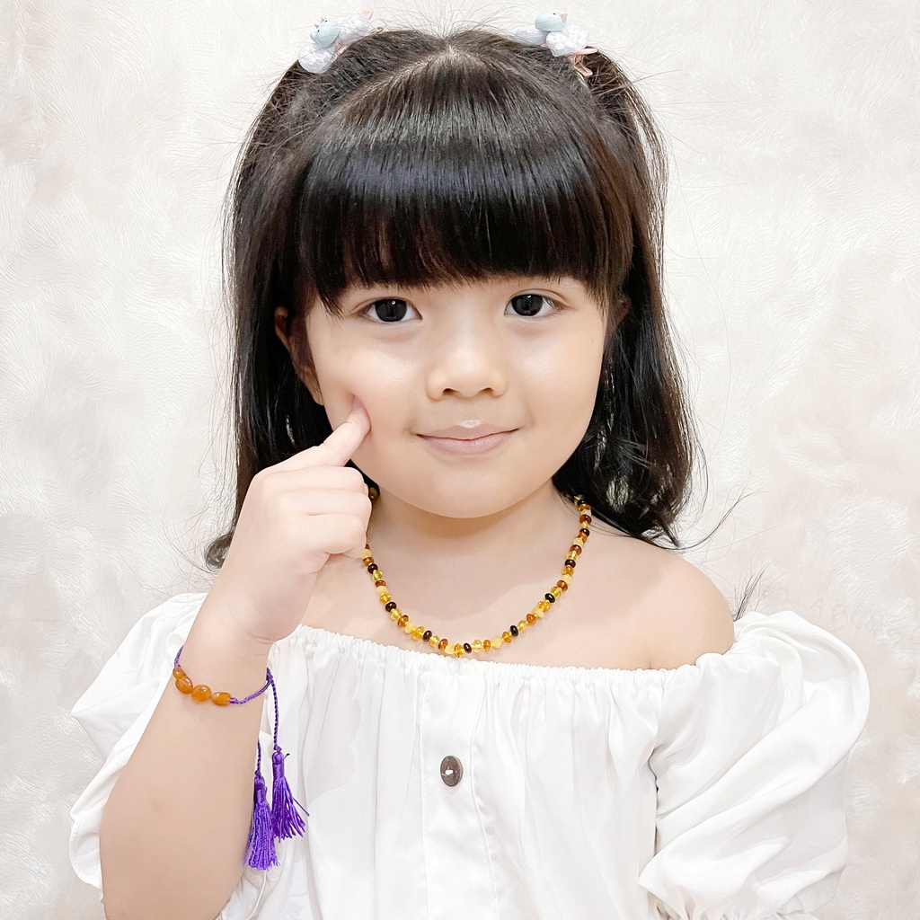 XR53M1 Kalung dan Gelang Amber Tumbuh Gigi Bayi, Junior By Carlis Baby