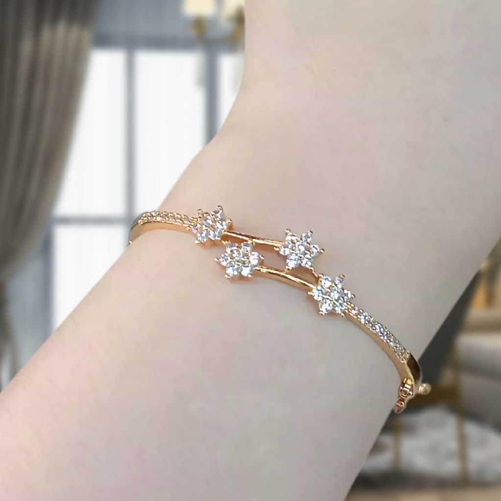 La Vienne - Gelang Titanium Wanita Anti Karat - Camelia