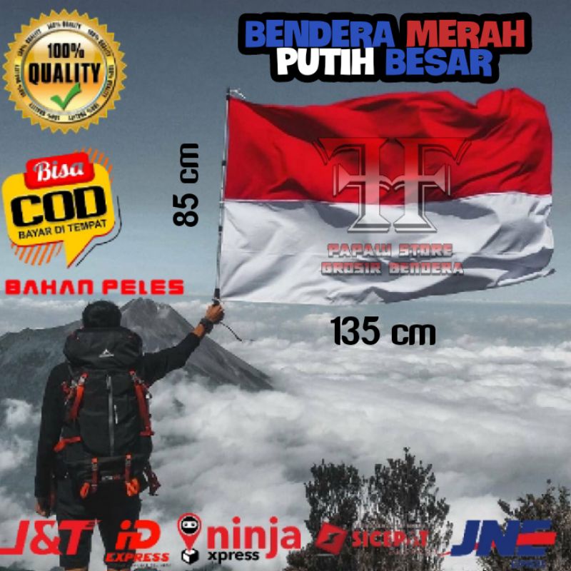 BENDERA MERAH PUTIH BESAR ( bendera indonesia)