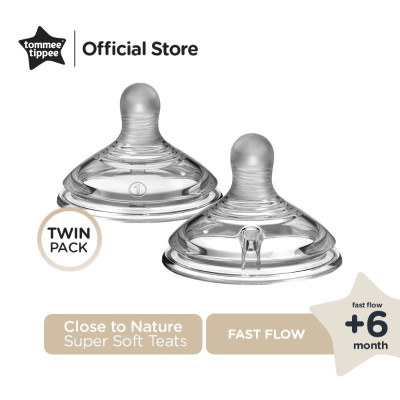 Nipple Tommee Tippee Teats Closer to Nature 2pc Dot