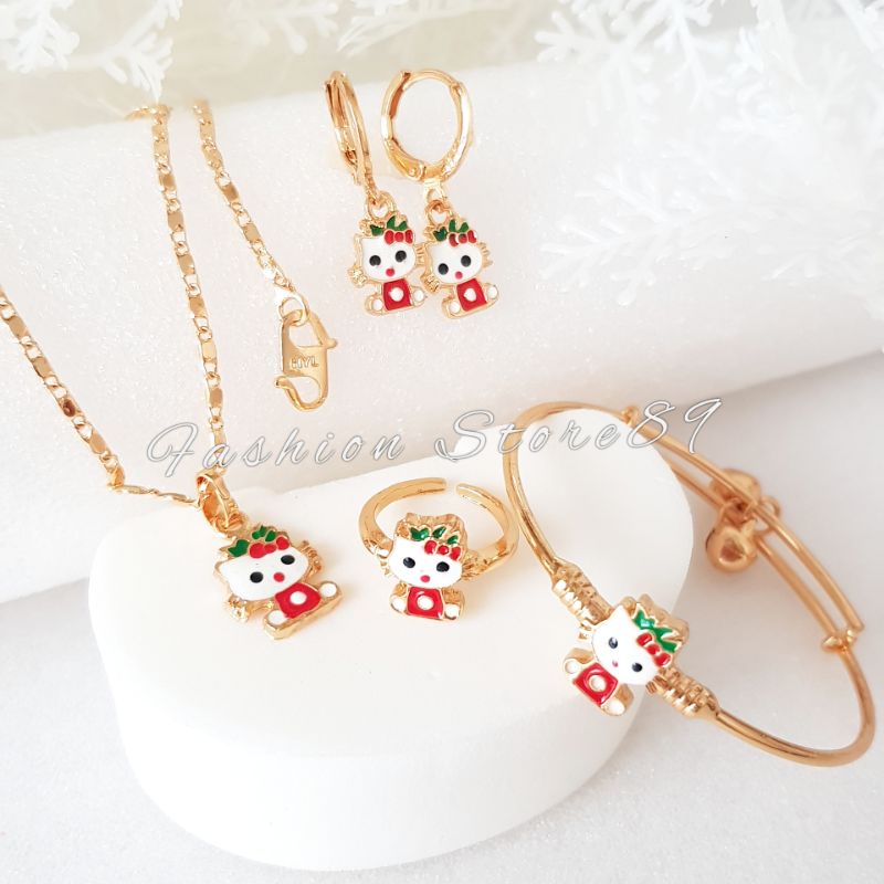 kalung Set Anak Fashion impor perhiasan lapis emas Bestseller Aneka motif Cantik