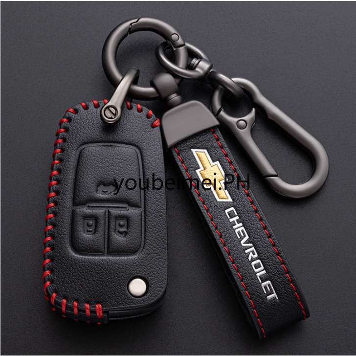Casing Kunci Mobil Bahan Kulit Untuk Chevrolet Cruze Aveo Trax Opel Vauxhall Mokka Encore Astra Corsa Zafira