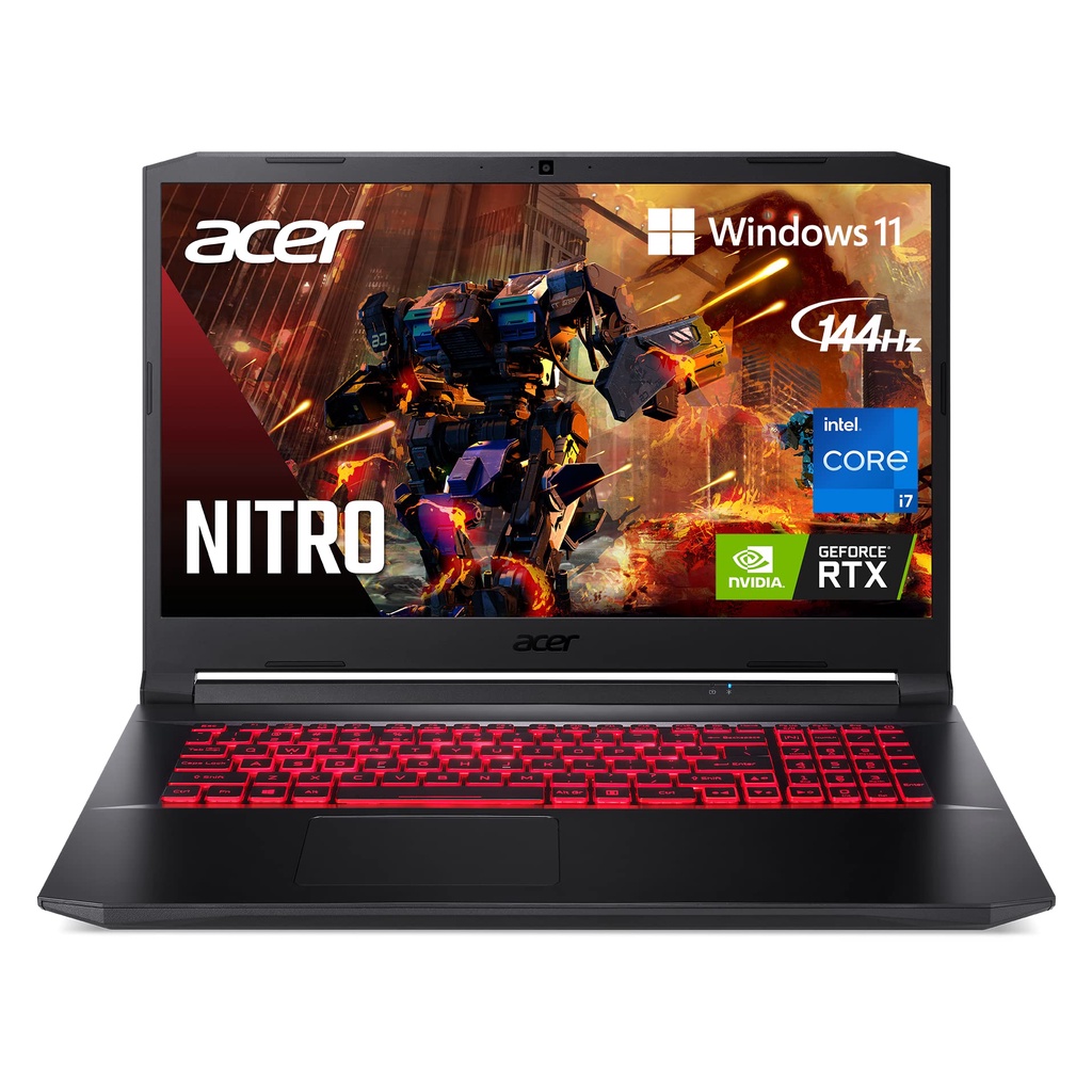 Laptop Gaming Acer Nitro 5 AN517 RTX3050Ti 4GB I7 11800 RAM 32GB 1TBGB SSD W11 17.3FHD 144HZ