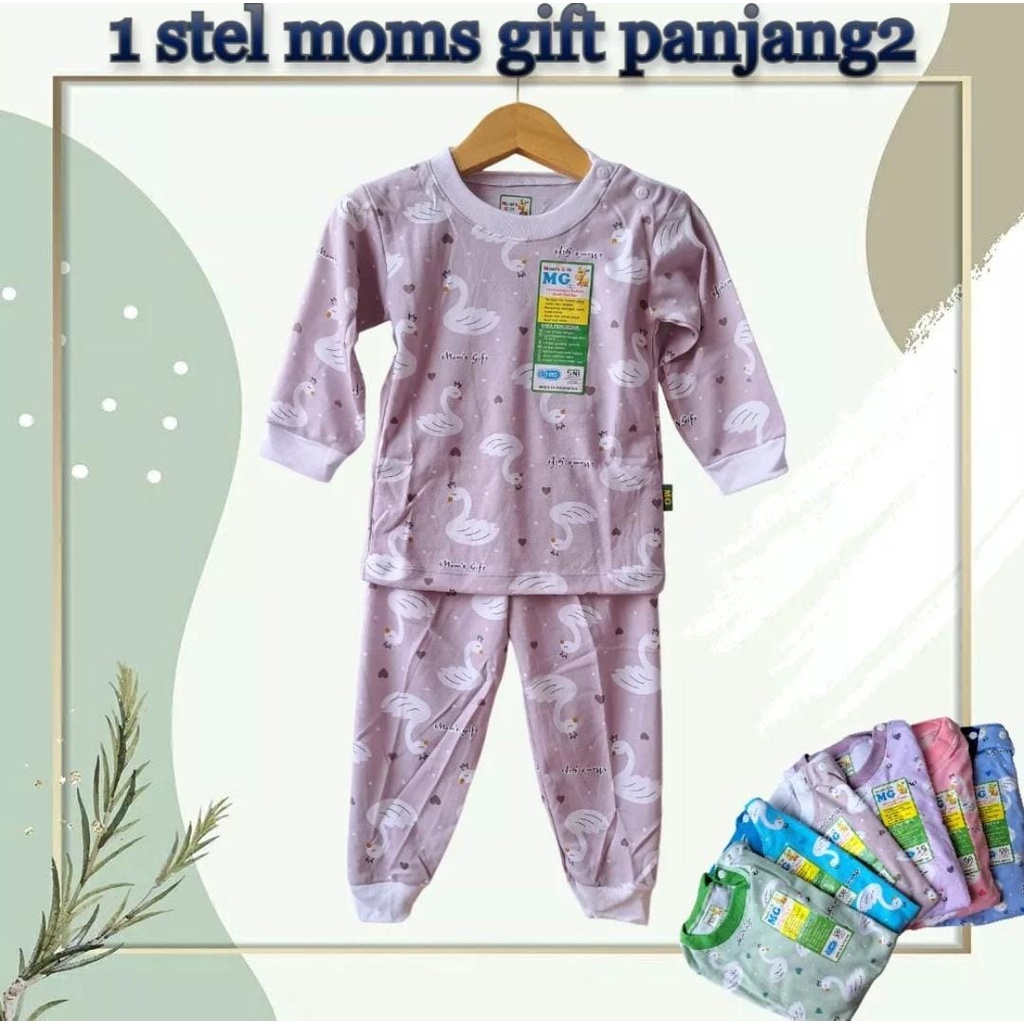 Mom's Gift Setelan Panjang Bayi - mirror velvet - setelan harian anak uniseks elephant,scape world