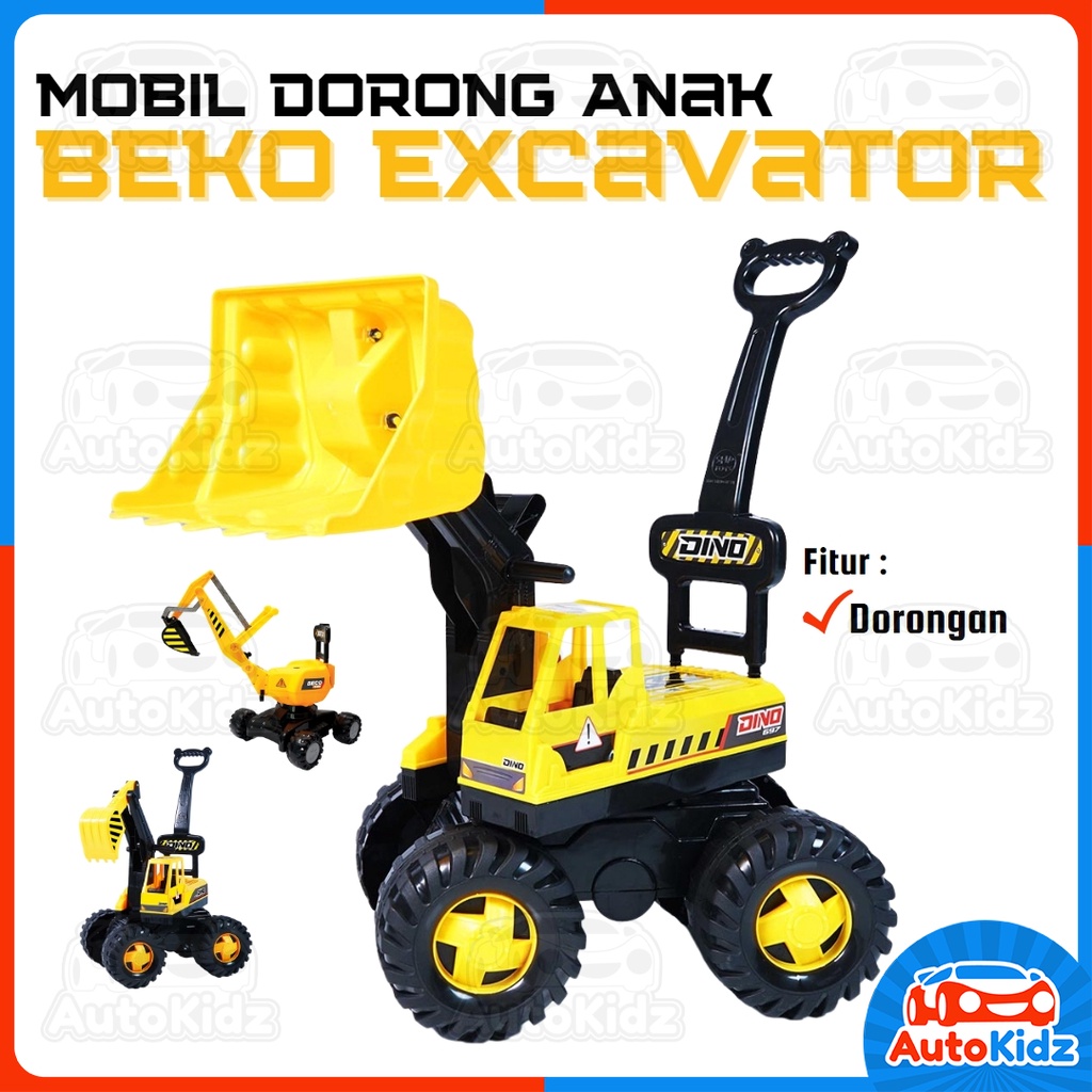 Mainan Anak Excavator Besar Bisa Dinaiki Mobil Dorong Mobilan Beko Tolocar Ride On Toys