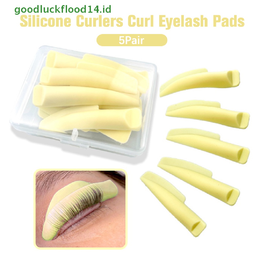 [GOOGFOUR] 5pasang/set Lash Lift Lifg Curlers Curl Silicone Shields Pads Reusable Kit [TOP]